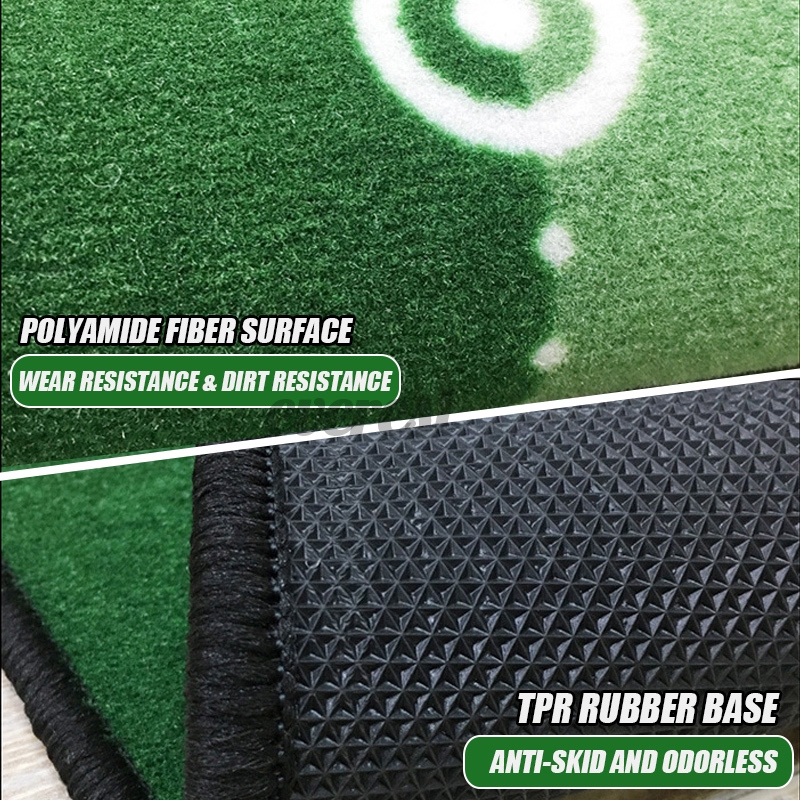 300*50Cm Golf Practice Putting Mat Karpet Latihan Putting Anti-Slip Golf Putting Trainer Golf
