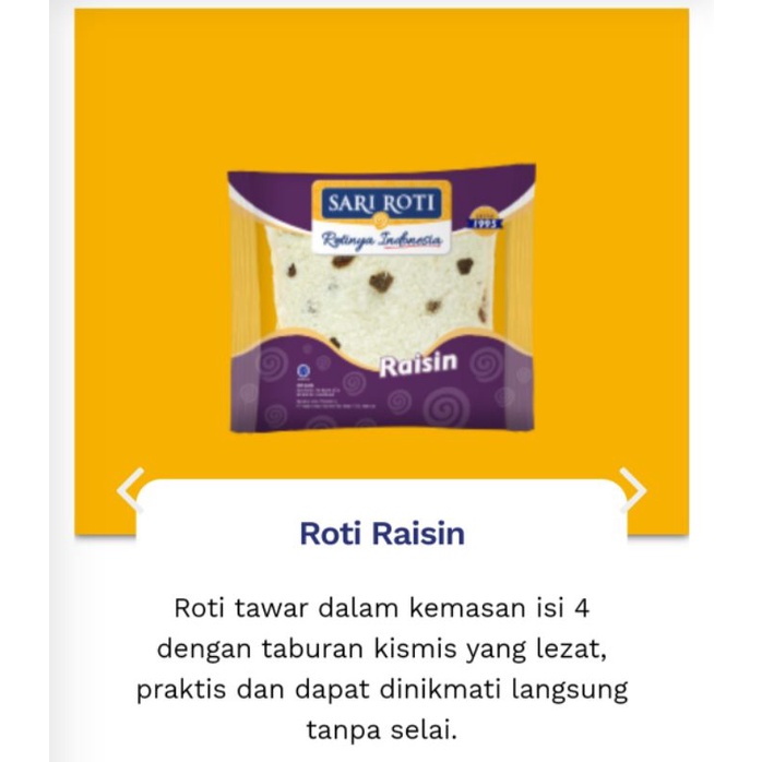 

Sari Roti Raisin