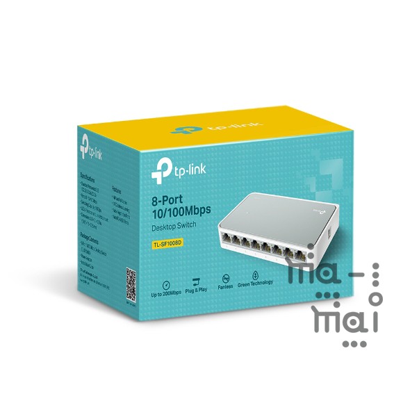 TP-Link Switch TL-SF1008D 8-Port 10/100Mbps Desktop Switch