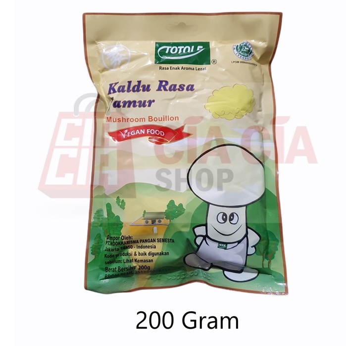 Totole Kaldu Jamur 200gr 200g Halal MUI Bumbu totole rasa jamur 200 gram