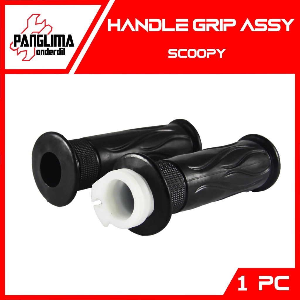 Handgrip Scoopy Lama &amp; Beat &amp; Vario &amp; Spacy Karet-Pipa-Slongsong Handle Hand grip-Fat-Vat-Pad-Handvat-Handpad Assy-Set