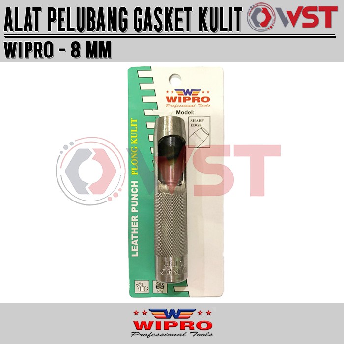 

Plong Kulit 8mm WIPRO / Alat Pembolong Gasket Kulit / Punch Leather