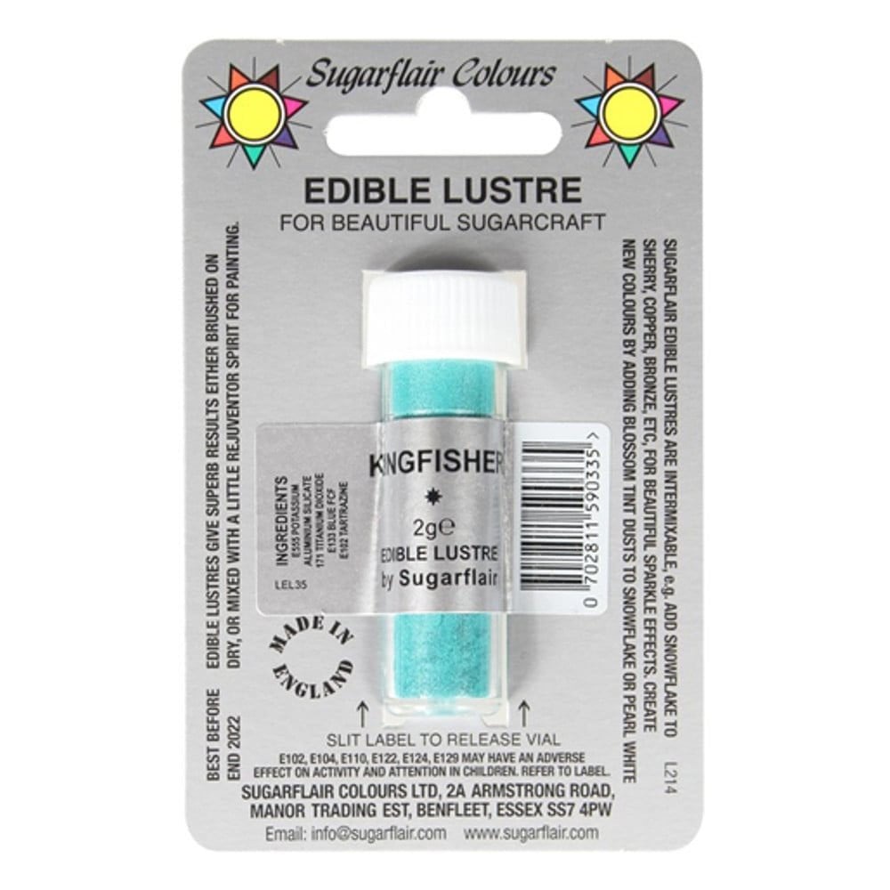 

Sugarflair Edible Lustre Dust - Kingfisher