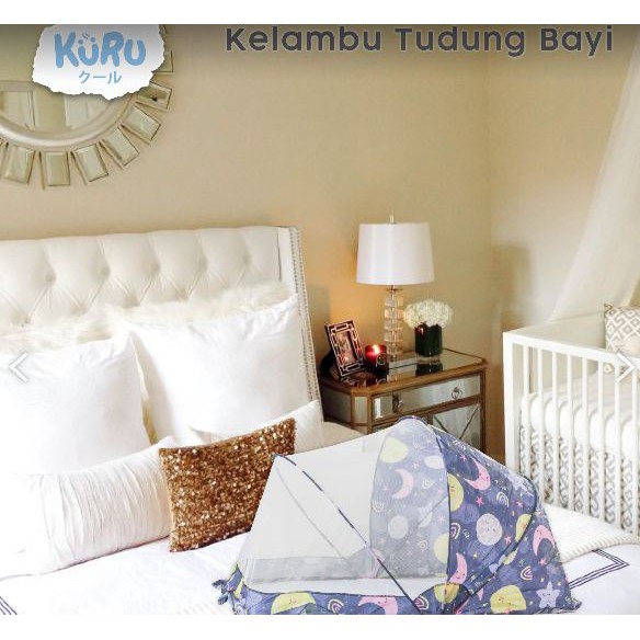 KURU Baby Mosquito Net Kelambu Anti Nyamuk Tudung Lipat Kojong KRT1