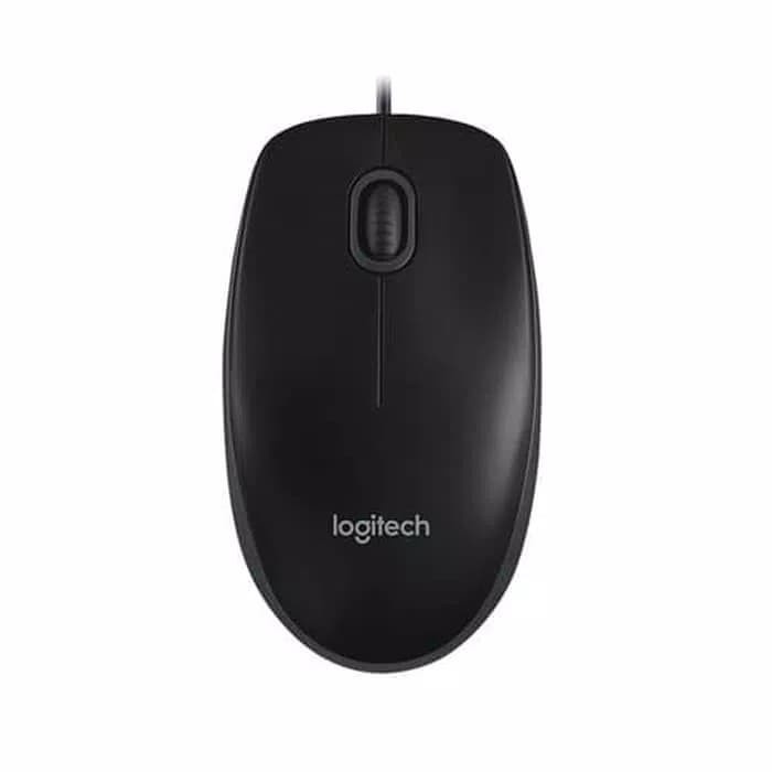 Mouse Logitech B100 OPTICAL USB ORIGINAL - Hitam