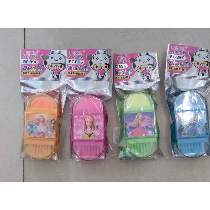 

Rautan penghapus 3 in 1 motif Barbie Satuan