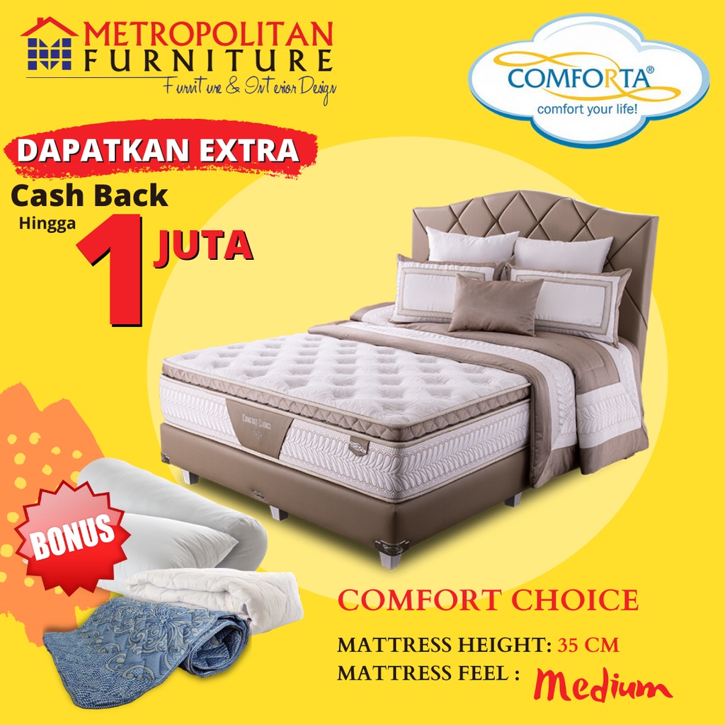 Kasur Springbed Comforta Comfort Choice FULL SET Spring bed matras