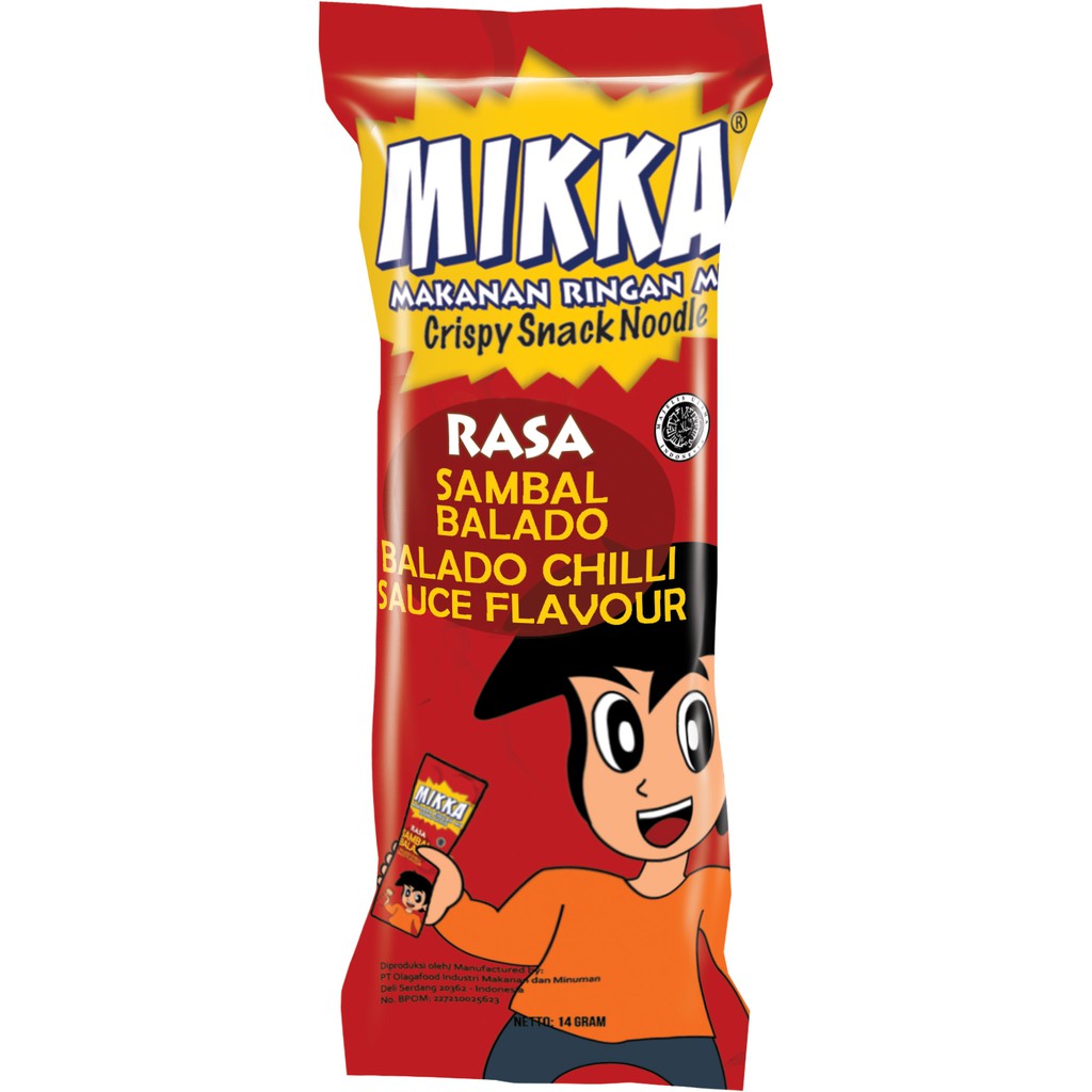 

MIKKA Snack Rasa Sambal Balado 60 bks/karton