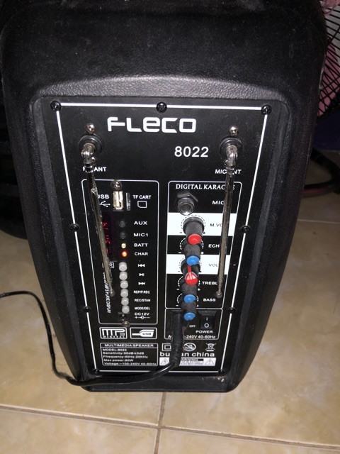 SPEAKER FLECO UKURAN 8” SUPERBASS MIC