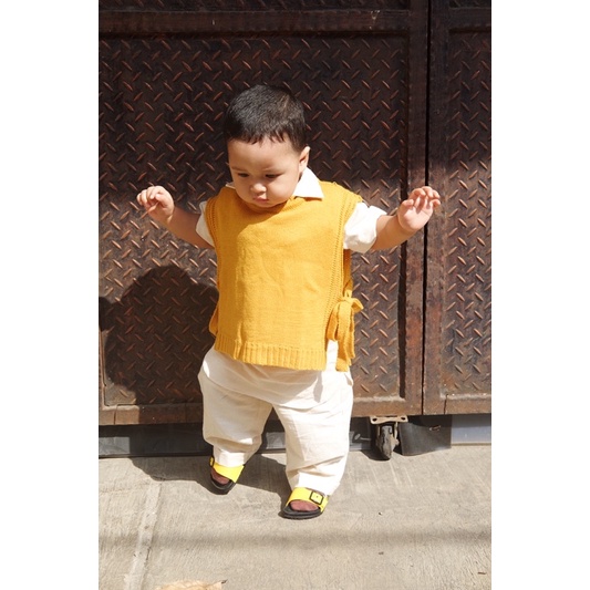 Linen Vest Tali Set by Cameelbaby (UNISEX)