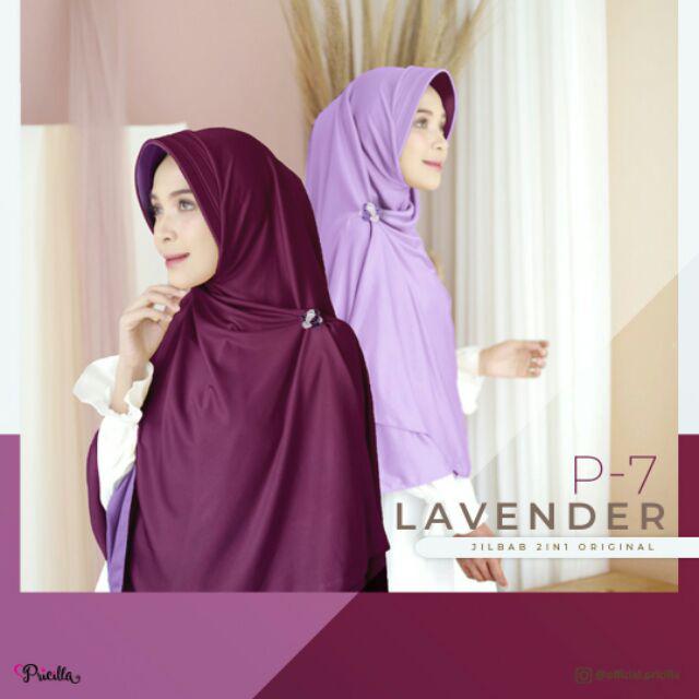JILBAB INSTAN BOLAK BALIK PRICILLA ORIGINAL PAD-P7