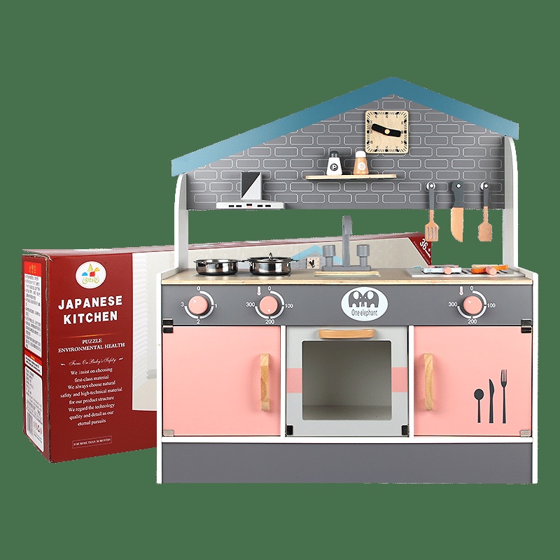 Japanese Refrigerator Kitchen Set Style G Wooden Toys Girls Toy Food Pretend Play Mainan Anak Masak Masakan Dapur