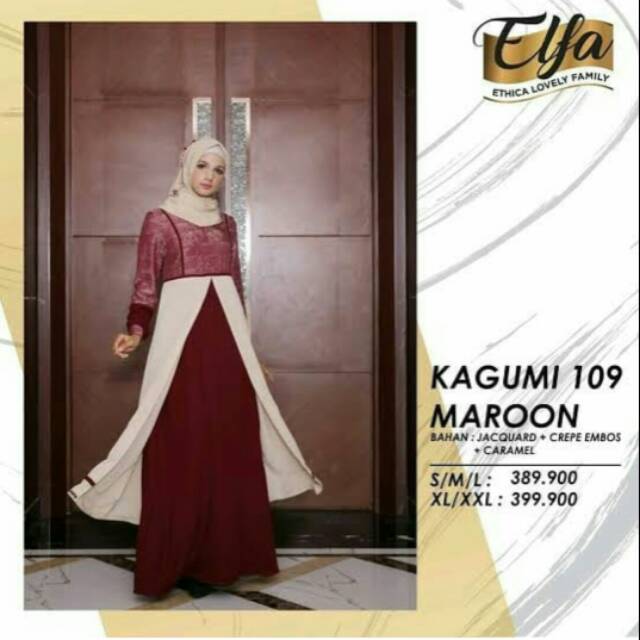 KAGUMI 109 MAROON | GAMIS COUPLE ETHICA