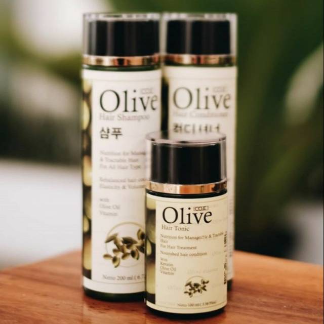 PAKET 3 - CO.E OLIVE HAIR SHAMPOO, HAIR CONDITIONER & HAIR TONIC