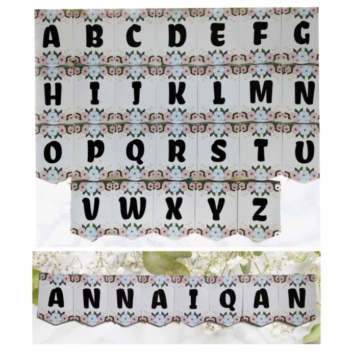 Banner Custom, Banner Ulang Tahun, Banner Bunga