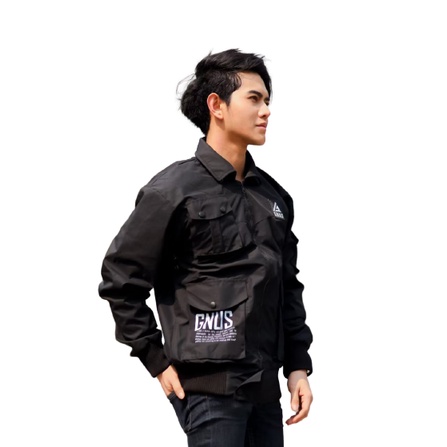 Jaket FLIGHT – Black Edition Fashion Trendy Casual Pria Good Brand Quality Stylish