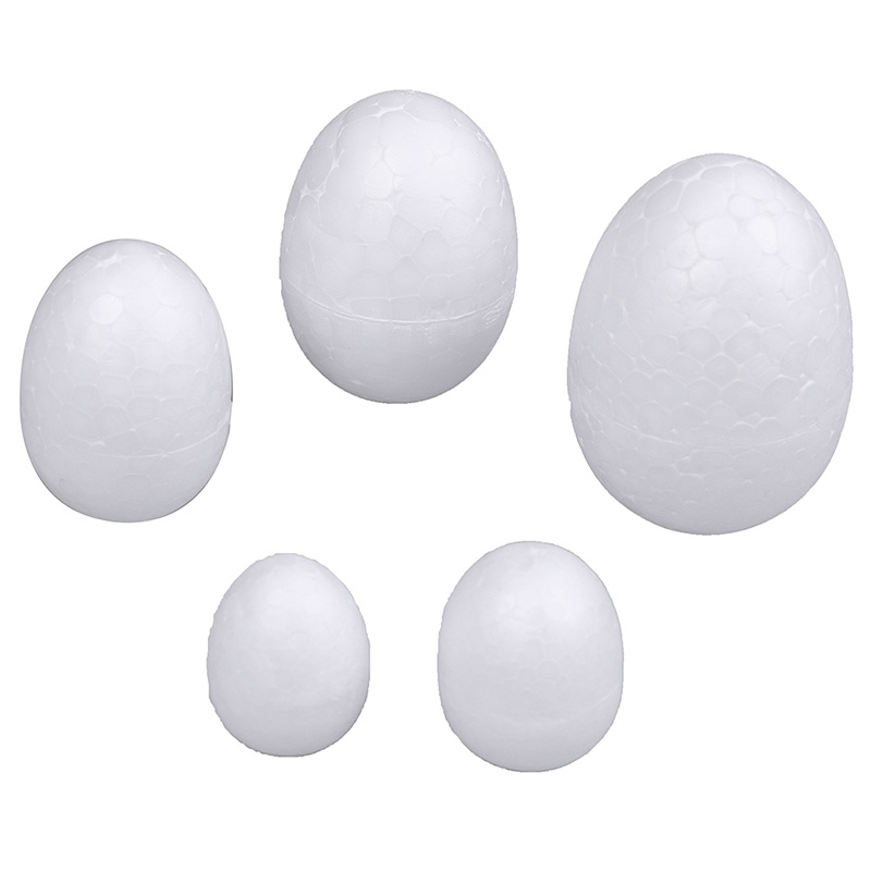 10pcs 3 / 4 / 5 / 6 / 7CM Telur Paskah Bahan Foam