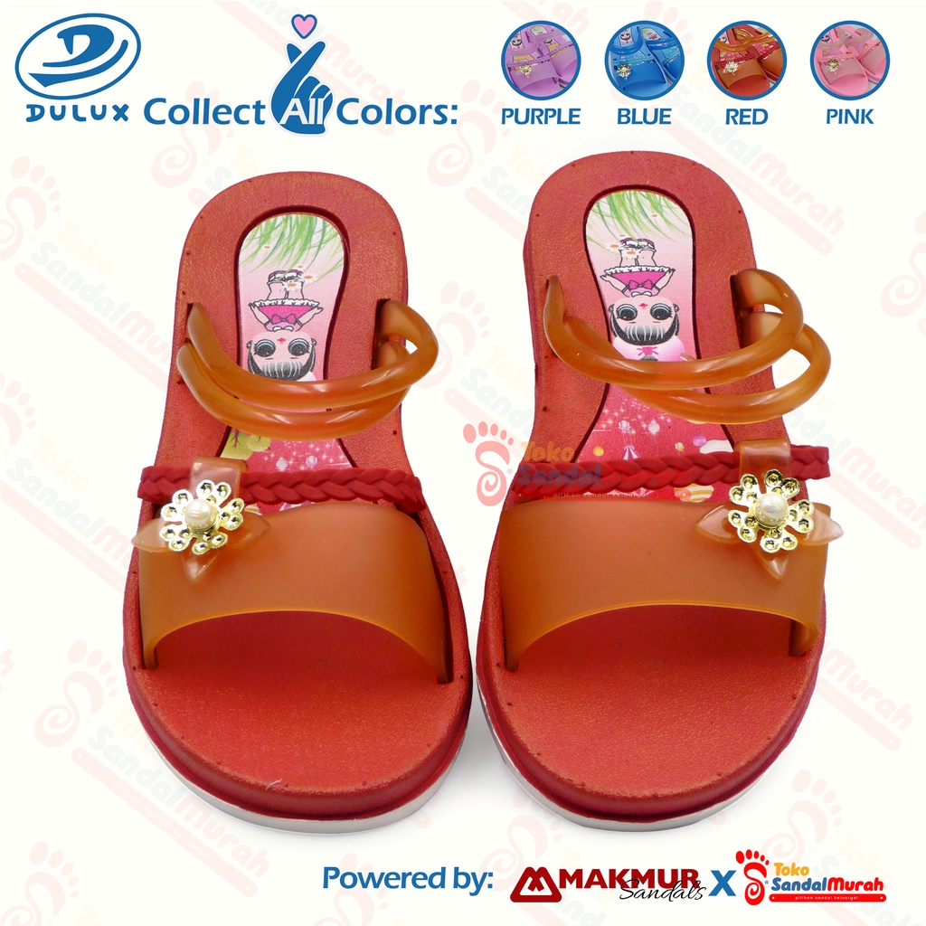 Toko Sandal Murah - Sandal Slop Perempuan Kekinian sandal karet / Elastis / Empuk  ( TK Sandal Murah LDS 02 CQ 062 )