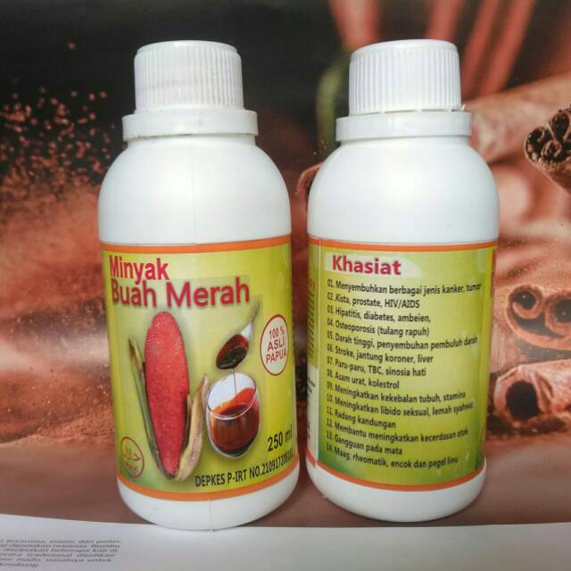 Minyak buah merah Papua asli obat kanker dan jantung