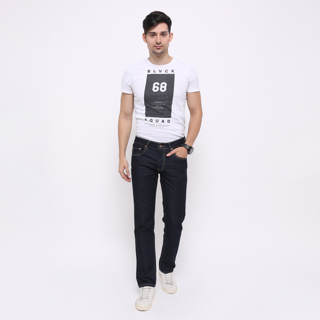 Edwin Celana Jeans EDW-0801-560 Regular Fit Pria Panjang Biru Tua