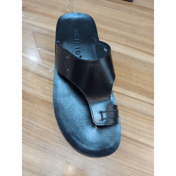 Sandal Pria japit jempol kulit asli Big Size Sampai Size 47