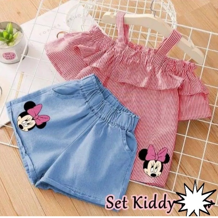 *[RXFK] Set Anak Perempuan / Set Wanita Kimmy / Set Anak Wanita Mickeys / Setelan Anak