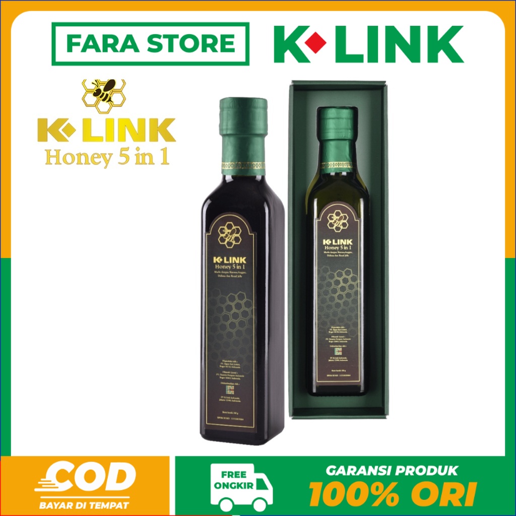 

[COD] K-HONEY 5 IN 1 ORIGINAL KLINK MADU MULTIVITAMIN LENGKAP ASLI