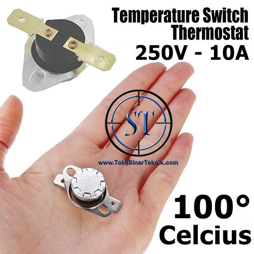 Otomatis Majic Jar / Thermostat / Jengkol 100' ( Pemutus Automatis ) thermalfuse Saklar Otomatis 100 Derajat Celcius Bimetal Listrik