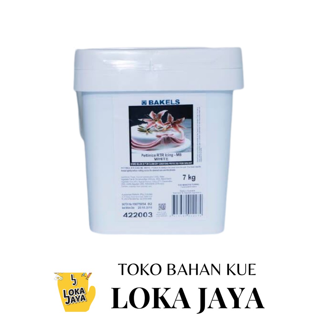 

BAKELS PATTENICE RTR ICING FONDANT WHITE / GULA DEKORASI 500 GR