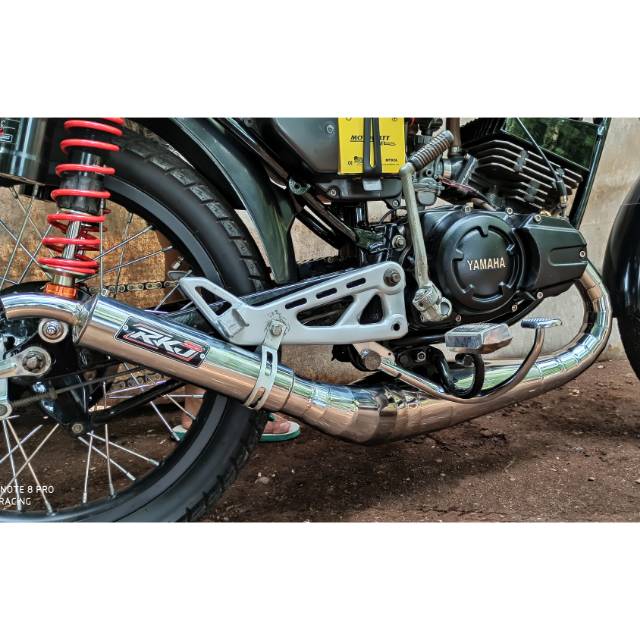Knalpot RX-KING kolong kobra super PRO chrome garing gurih RKJ racing