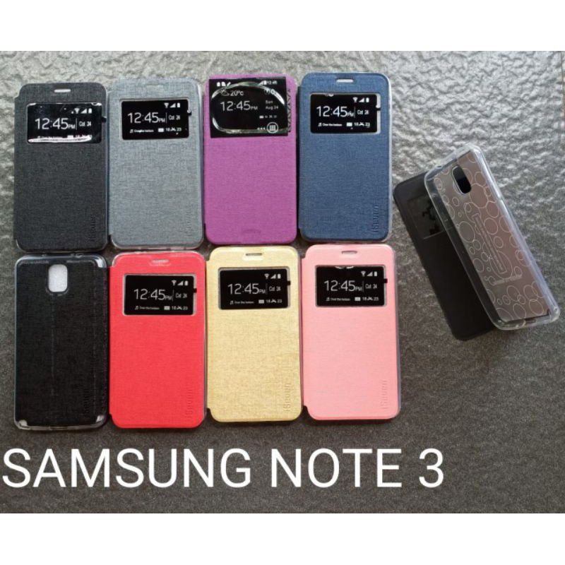 Flip Case samsung Note 3 N900 book cover sarung buku buka tutup flipcase flipshell