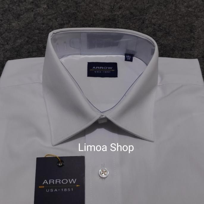 KEMEJA PRIA FORMAL ARROW LENGAN PANJANG WARNA PUTIH ( MATAHARI ) AR 77