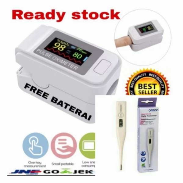 Dijual Paket thermometer Omron  sp02 oximeter Berkualitas