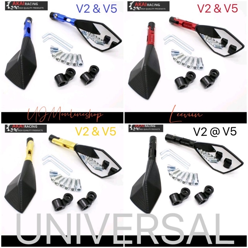 Spion Motor Model Tomok V2 Tomok V5 Full CNC PREMIUM Kaca sepion Universal Semua Motor Bisa KING