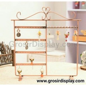 Display Pajangan Toko Butik Fashion Wanita Perhiasan Aksesoris Anting dan Kalung Bahan Logam Murah