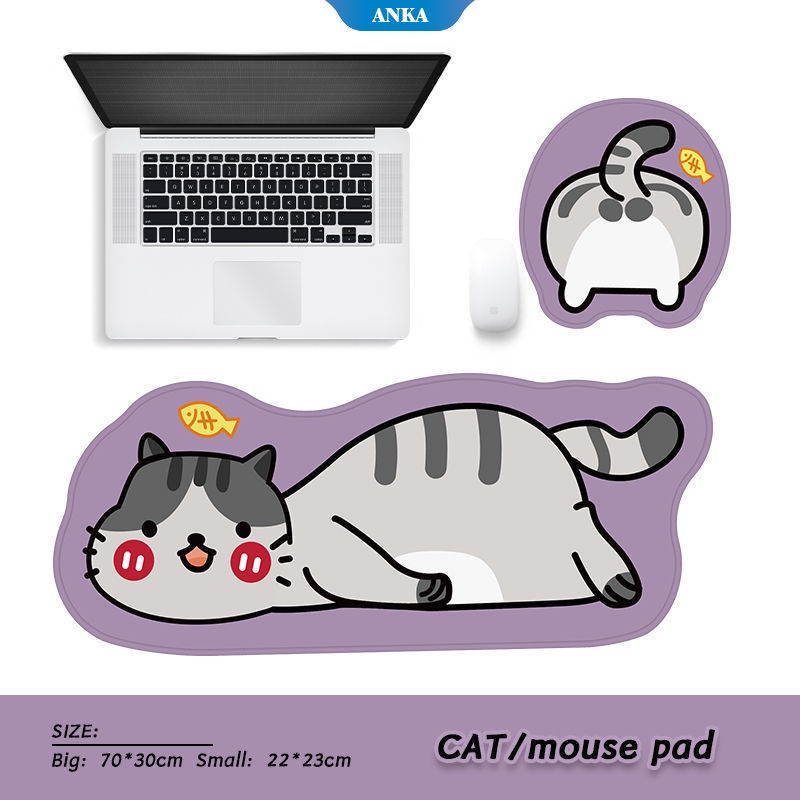 Mouse pad kartun lucu yang menebal dapat dicuci dan game/kantor antifouling