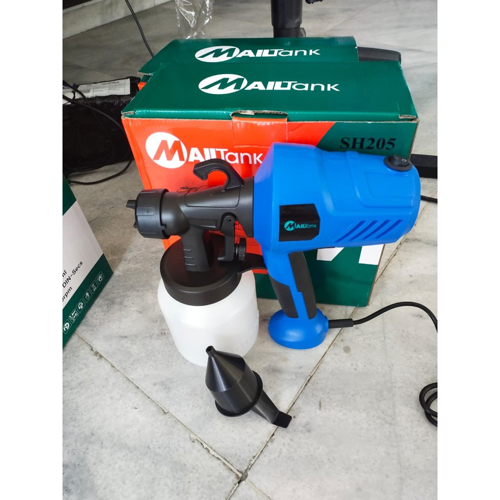 MAILTANK SH-205 SPRAY GUN ELECTRIC LISTRIK SEMPROTAN ANGIN CAT PAINT ZOOM MESIN CAT 400WATT 60HZ TERMURAH