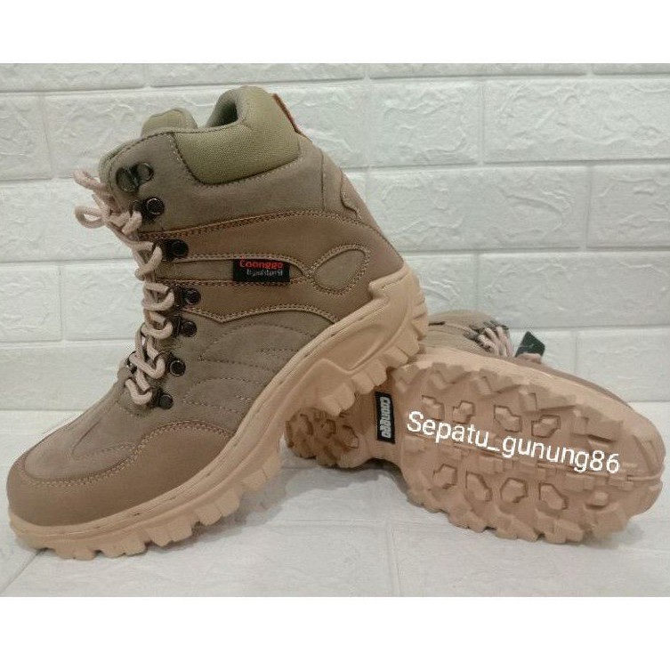 SEPATU TACTICAL BOOTS PRIA/WANITA,SEPATU GUNUNG SAFETY UJUNG BESI TINGGI 6INC