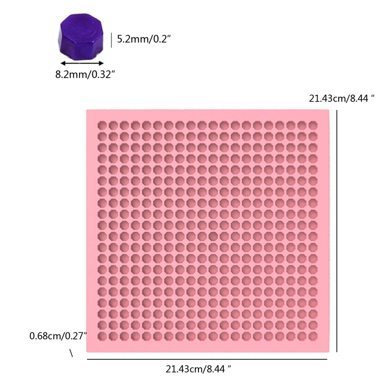 Siy Cetakan Lilin Bentuk Segi Delapan Bahan Silikon Untuk Kerajinan Tangan DIY