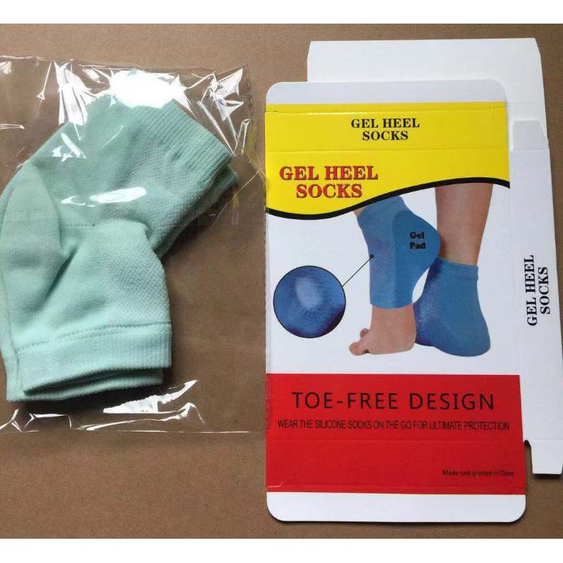 Gel Socks Kaos Kaki Pelindung Tumit Bahan Gel untuk Melembabkan Kulit