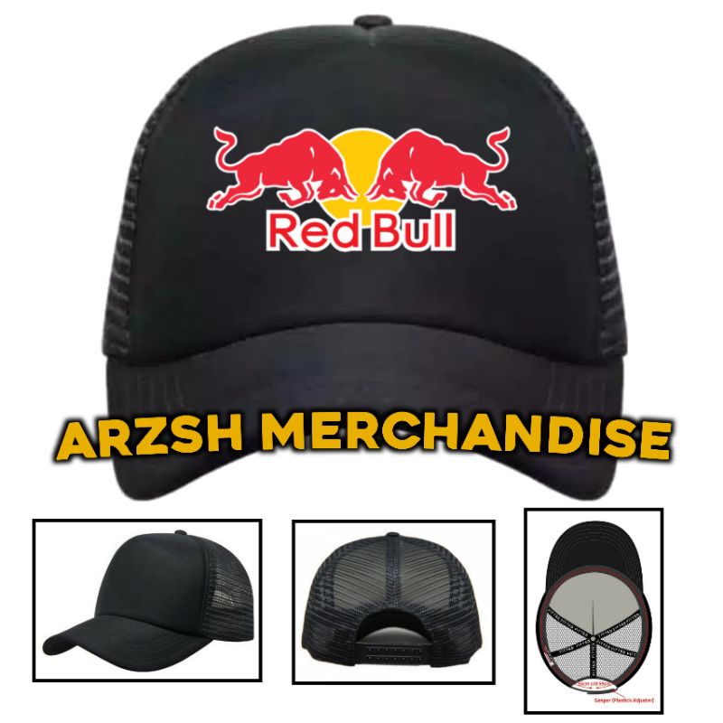 Topi RedBull - Topi Trucker Jaring Redbull