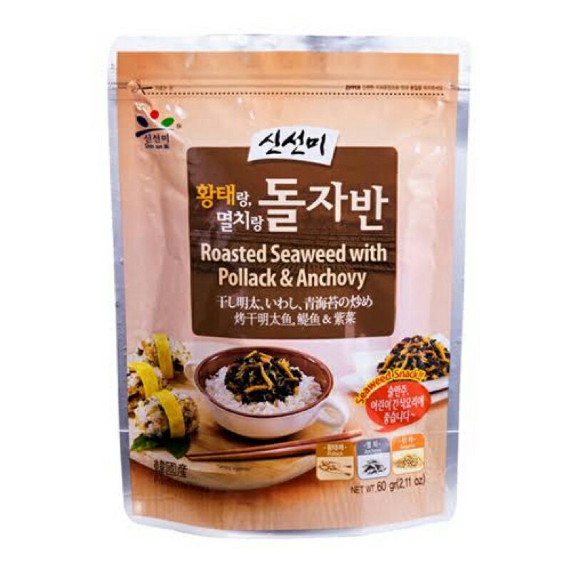 

shin sun mi roasted seaweed pollack & anchovy 60gr