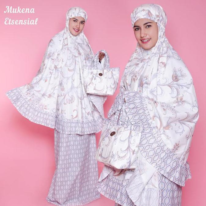 Mukena MUKENA DEWASA KATUN JEPANG MURAH BUNGA ETSENSIAL