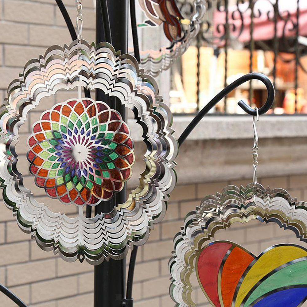 Populer Wind Spinner Dekorasi Halaman 3D Hollow Out Wind Chime