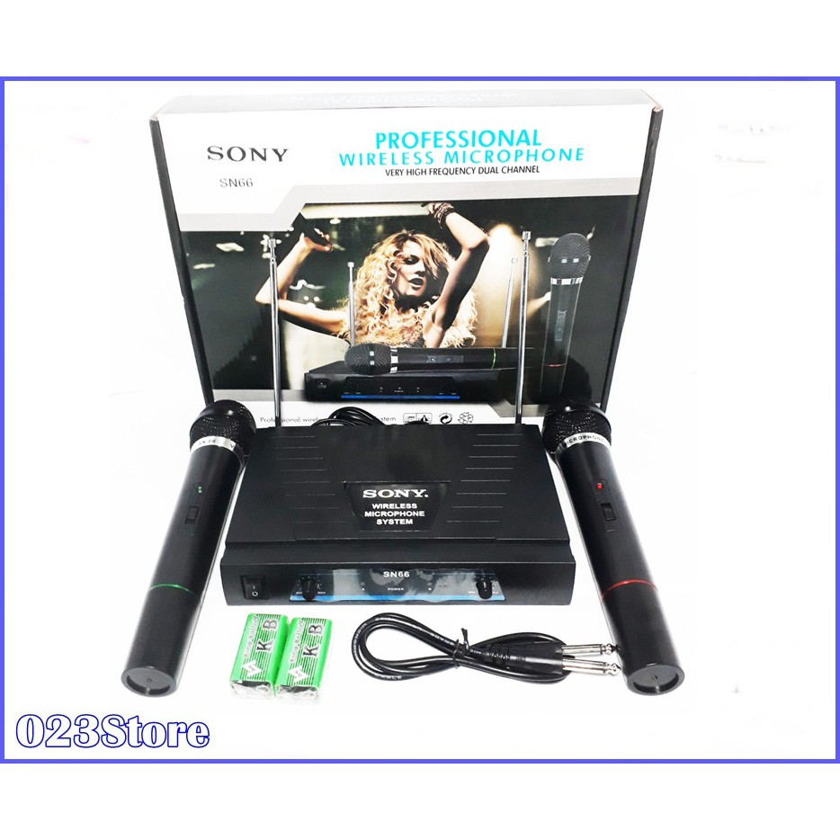 Microphone Sony Wireless / Mic SONY DOUBLE Wireless SN 66 Professional