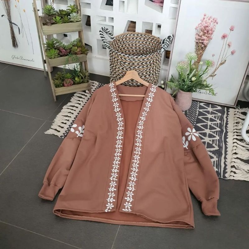 Cappadocia Outher Wanita Kekinian | Outer Cardigan Wanita Oversize | Kardigan Wanita Bahan Fleece