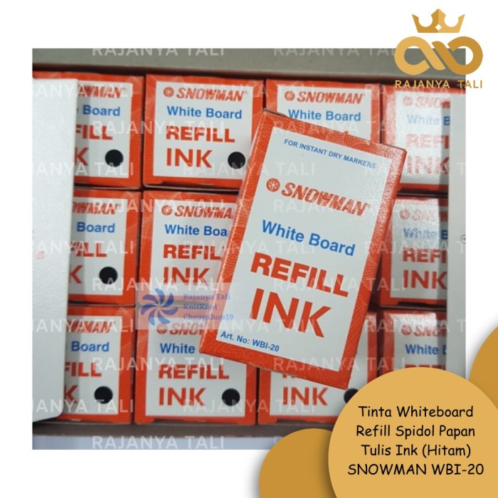 

Nikmati Tinta Whiteboard Refill Spidol Papan Tulis Ink (Hitam) Snowman Wbi-20 Bagus