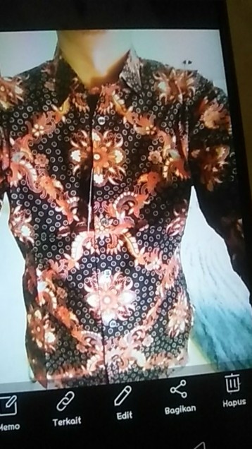 Odza Atasan Batik Pria Lengan Panjang Sogan Panjang Solo Slim Fit Praduta