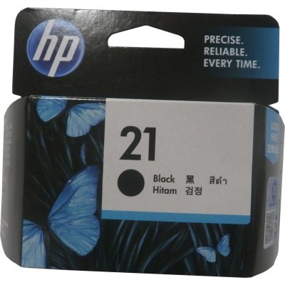 Tinta cartridge hp 21 b black original