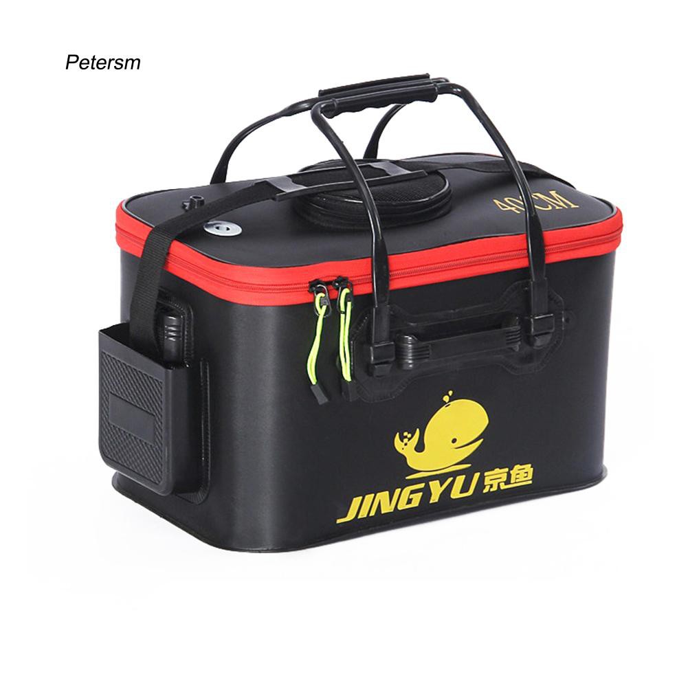 Pst_Portable Collapsible Folding Fishing Bucket Outdoor Barrel Camping Travel Tool